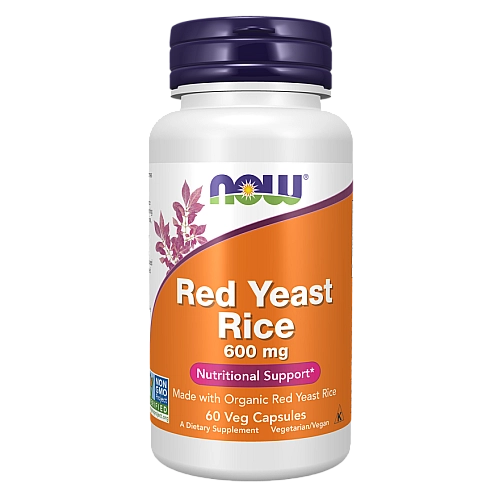 אורז אדום 600 מ"ג 60 כמוסות - מבית NOW FOODS