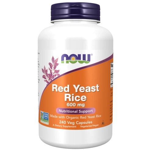 אורז שמרים אדום 600 מ"ג 240 כמוסות - מבית NOW FOODS