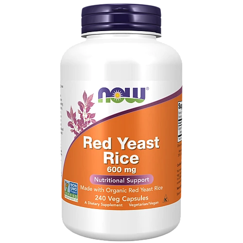 אורז שמרים אדום 600 מ"ג 240 כמוסות - מבית NOW FOODS