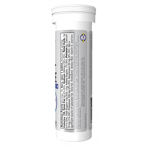 אלקטרוליט לימון ליים 10 טבליות - מבית NOW FOODS