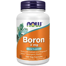 בורון 3 מ"ג 250 כמוסות - מבית NOW FOODS
