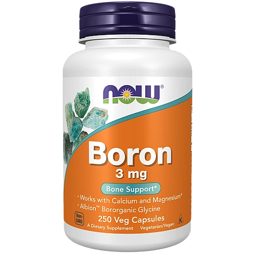 בורון 3 מ"ג 250 כמוסות - מבית NOW FOODS