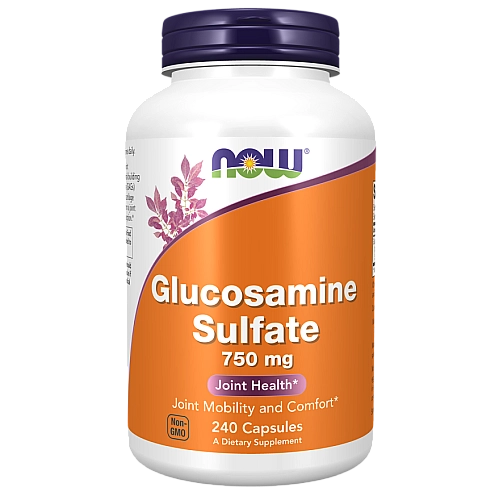 גלוקוזאמין גופרתי 750 מ"ג 240 כמוסות - מבית NOW FOODS