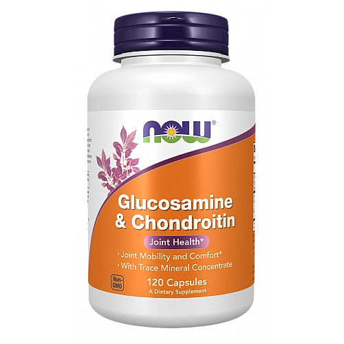 גלוקוזאמין וכונדרואטין 120 כמוסות - מבית NOW FOODS
