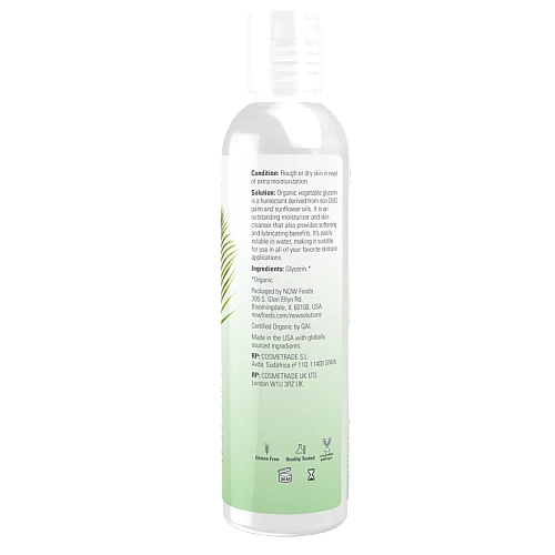 גליצרין צמחי אורגני 237 מ"ל - מבית NOW FOODS