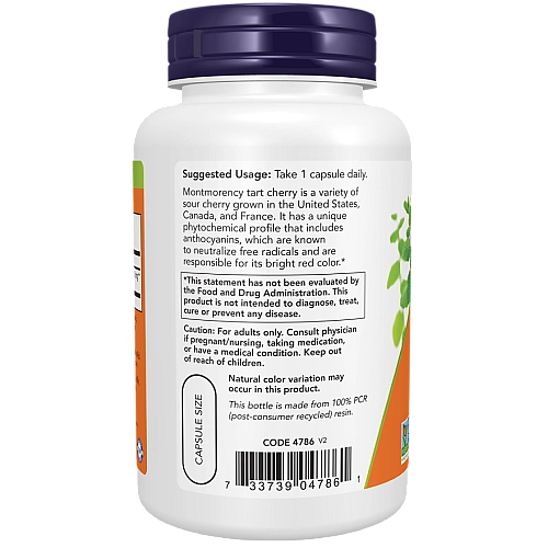 דובדבן טארט 500 מ"ג 90 כמוסות - מבית NOW FOODS