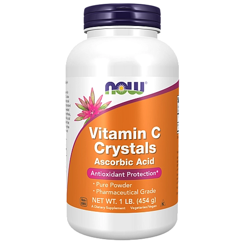 ויטמין סי C קריסטלי 454 גרם - מבית NOW FOODS