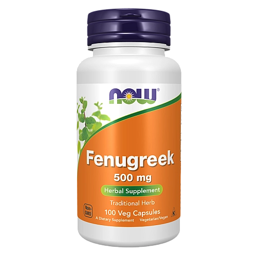 חילבה 500 מ"ג 100 כמוסות - מבית NOW FOODS