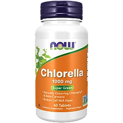 כלורלה 1,000 מ"ג 60 טבליות - מבית NOW FOODS