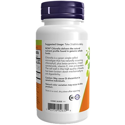 כלורלה 1,000 מ"ג 60 טבליות - מבית NOW FOODS