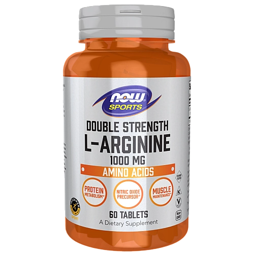 ל-ארגינין חזק כפול 1000 מ"ג 60 טבליות - מבית NOW FOODS