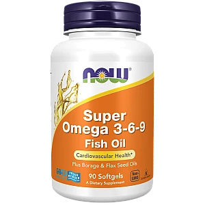 םופר אומגה 3 6 9 1200 מ"ג - 90 כמוסות - מבית NOW FOODS םופר אומגה 3 6 9 1200 מ"ג - 90 כמוסות - מבית NOW FOODS