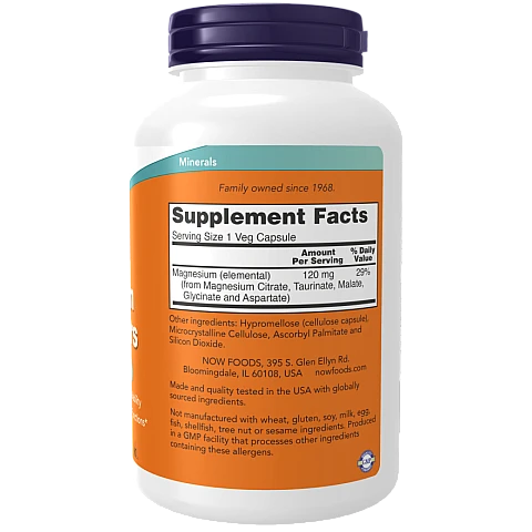 מגנזיום טרנספורטרים 180 כמוסות - מבית NOW FOODS מגנזיום טרנספורטרים 180 כמוסות - מבית NOW FOODS
