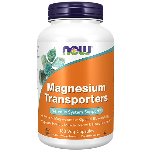 מגנזיום טרנספורטרים 180 כמוסות - מבית NOW FOODS
