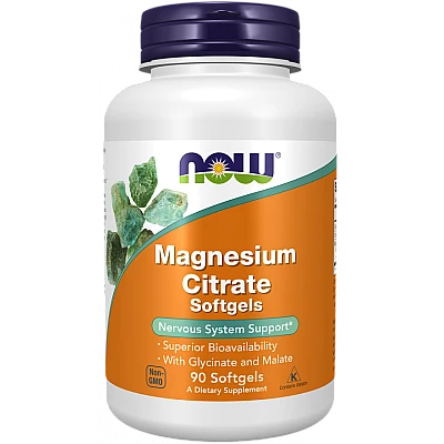 מגנזיום ציטראט 90 כמוסות רכות - מבית NOW FOODS