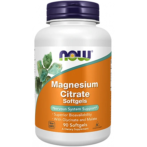 מגנזיום ציטראט 90 כמוסות רכות - מבית NOW FOODS