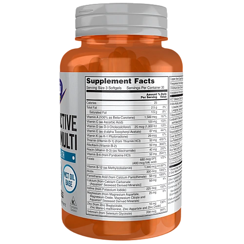 מולטי-ויטמין ספורט אקטיב לגברים 90 כמוסות - מבית NOW FOODS