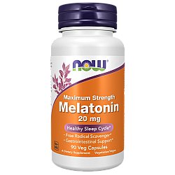 מלטונין 20 מ"ג 90 כמוסות - מבית NOW FOODS