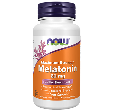 מלטונין 20 מ"ג 90 כמוסות - מבית NOW FOODS