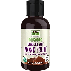 ממתיק נוזלי תמצית אורגני פרי הנזירים בטעם שוקולד 53 מ"ל - מבית NOW FOODS