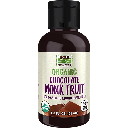 ממתיק נוזלי תמצית אורגני פרי הנזירים בטעם שוקולד 53 מ"ל - מבית NOW FOODS