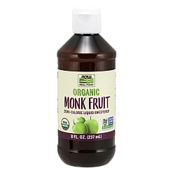 ממתיק נוזלי תמצית אורגני פרי הנזירים ללא חומרי טעם 237 מ"ל - מבית NOW FOODS