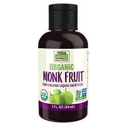 ממתיק נוזלי תמצית אורגני פרי הנזירים ללא חומרי טעם 59 מ"ל - מבית NOW FOODS