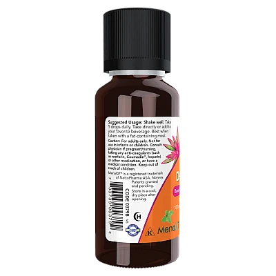 נוזל ויטמינים D-3  MK-7 תכולה 30 מ"ל - מבית NOW FOODS