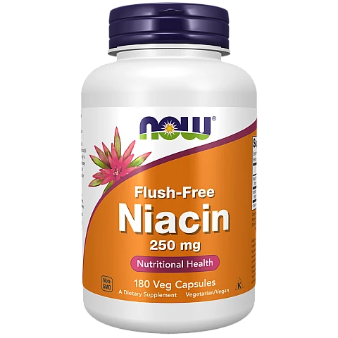 ניאצין ללא בעירה 250 מ"ל 180 כמוסות - מבית NOW FOODS ניאצין ללא בעירה 250 מ"ל 180 כמוסות - מבית NOW FOODS