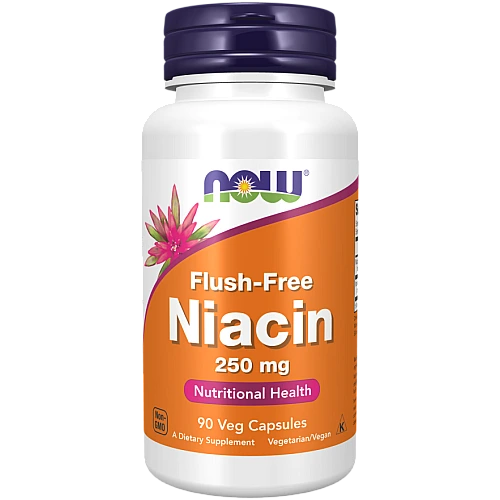 ניאצין ללא בעירה 250 מ"ל 90 כמוסות - מבית NOW FOODS