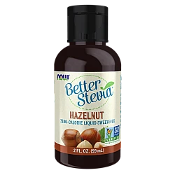 סטיביה נוזלי טעם אגוזי לוז 59 מ"ל - מבית NOW FOODS