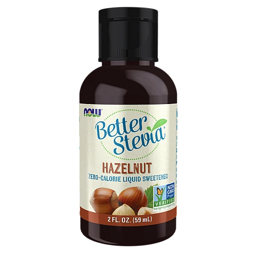 סטיביה נוזלי טעם אגוזי לוז 59 מ"ל - מבית NOW FOODS