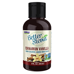 סטיביה נוזלי טעם קינמון וניל 59 מ"ל - מבית NOW FOODS
