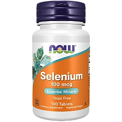 סלניום 100 מק"ג 100 טבליות - מבית NOW FOODS