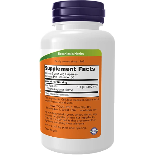 פירות של דקל ננסי 100 כמוסות - מבית NOW FOODS