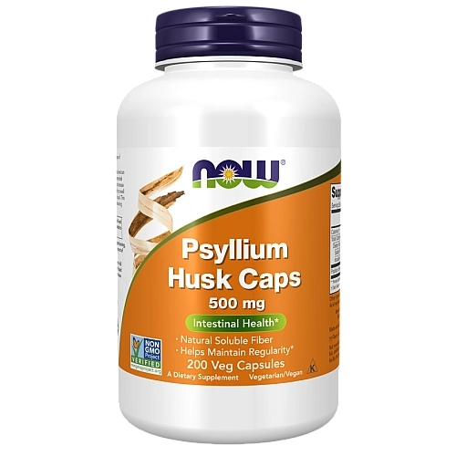 פסיליום 500 מ"ג 200 כמוסות - מבית NOW FOODS