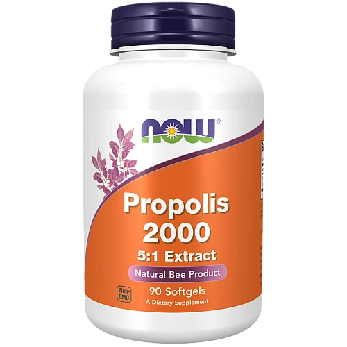 פרופוליס 2000 תמצית ביחס של 5:1 תכולה 90 כמוסות - מבית NOW FOODS