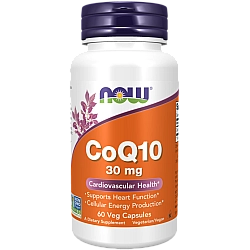 קו-אנזים Q10‏ (CoQ10) 30 מ"ג 60 כמוסות - מבית NOW FOODS