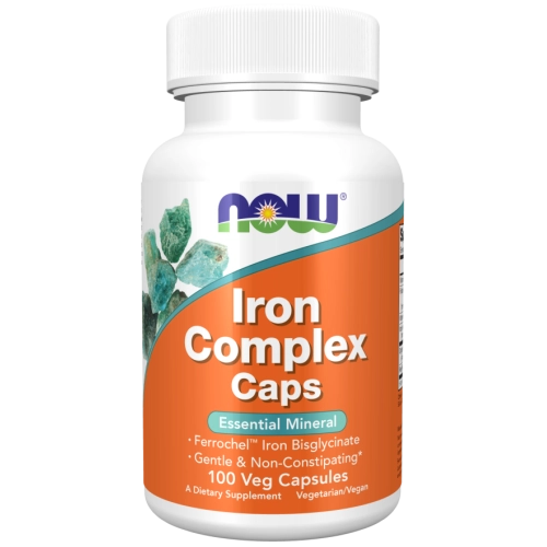 קומפלקס ברזל 100 כמוסות - מבית NOW FOODS