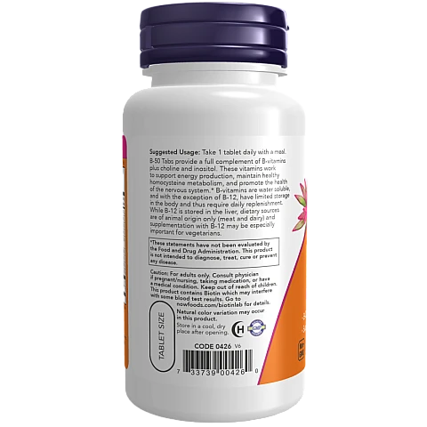קומפלקס ויטמין B-50 תכולה 100 טבליות - מבית NOW FOODS קומפלקס ויטמין B-50 תכולה 100 טבליות - מבית NOW FOODS