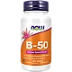 קומפלקס ויטמין B-50 תכולה 100 טבליות - מבית NOW FOODS