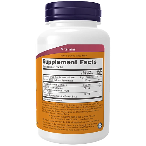 קומפלקס ויטמין C-1000 לא חומצי 90 טבליות - מבית NOW FOODS