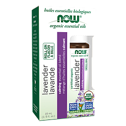רול-און שמן לבנדר אורגני 10 מ"ל - מבית NOW FOODS