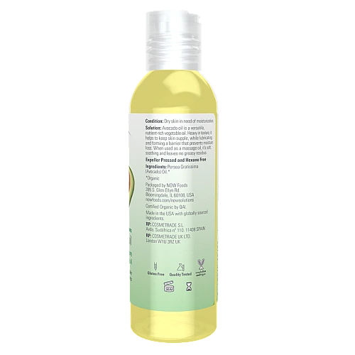 שמן אבוקדו אורגני 118 מ"ל - מבית NOW FOODS