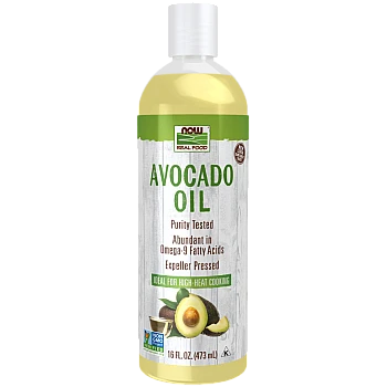 שמן אבוקדו לבישול בחום גבוה 473 מ"ל - מבית NOW FOODS