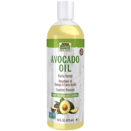 שמן אבוקדו לבישול בחום גבוה 473 מ"ל - מבית NOW FOODS
