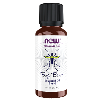 שמן אתרי Bug Ban דוחה באופן טבעי כמה מהחרקים המעופפים 30 מ"ל - מבית NOW FOODS