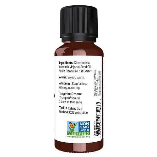 שמן אתרי וניל בשמן חוחובה 30 מ"ל - מבית NOW FOODS