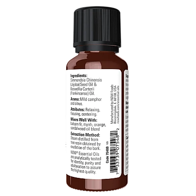 שמן אתרי תערובת לבונה 20% תכולה 30 מ"ל - מבית NOW FOODS