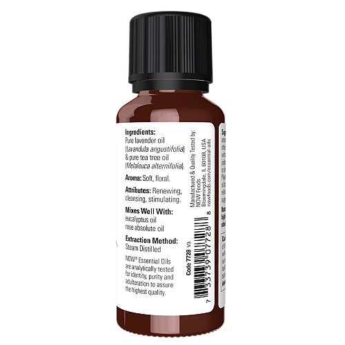 שמן אתרי תערובת לבנדר ועץ התה 30 מ"ל - מבית NOW FOODS